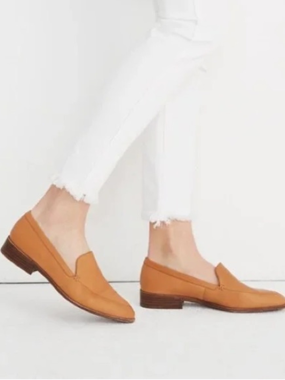 Madewell Francis Camel Tan/Brown Pointed Casual Leather Flats
